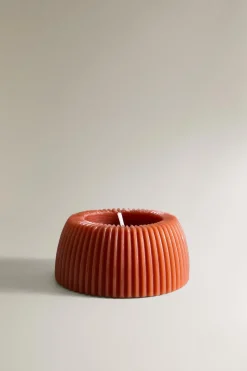 ZARA Presentes Para O Lar|Presentes Para O Lar^VELA DECORATIVA RISCADA CÔNCAVA Telha
