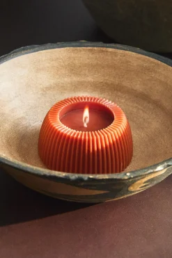 ZARA Presentes Para O Lar|Presentes Para O Lar^VELA DECORATIVA RISCADA CÔNCAVA Telha