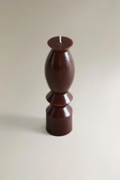 ZARA Presentes Para O Lar|Presentes Para O Lar^VELA GEOMÉTRICA NANUSHKA Castanho