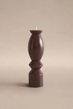 ZARA Presentes Para O Lar|Presentes Para O Lar^VELA GEOMÉTRICA NANUSHKA Castanho