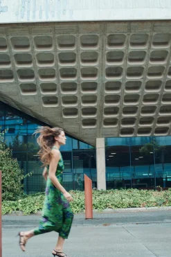 ZARA Vestidos^VESTIDO ACETINADO COM ESTAMPADO FLORAL Multicolor