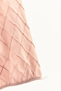ZARA Vestidos|Lingerie^VESTIDO COM BORDADOS E MANGA ABALONADA Rosa-pálido