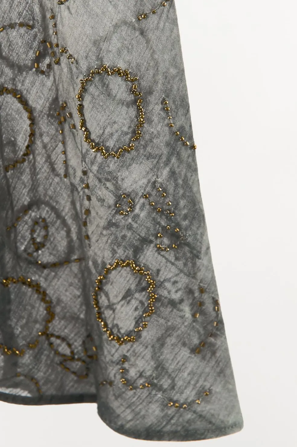 ZARA Vestidos|Lingerie^VESTIDO COM MISSANGAS E COSTAS CRUZADAS Cinzento