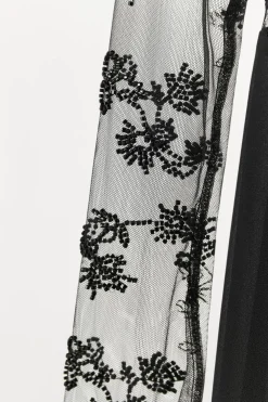 ZARA Vestidos|Lingerie^VESTIDO COMBINADO RENDA MISSANGAS Preto