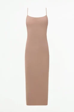 ZARA Vestidos|Lingerie^VESTIDO COMPRIDO EM POLIAMIDA rosa-bege