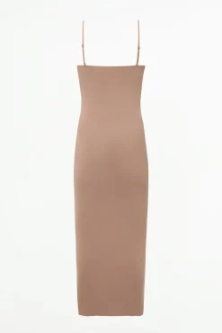 ZARA Vestidos|Lingerie^VESTIDO COMPRIDO EM POLIAMIDA rosa-bege