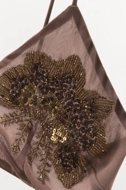 ZARA Vestidos|Lingerie^VESTIDO CUT OUT COM MISSANGAS Cinza