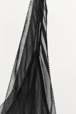 ZARA Vestidos|Lingerie^VESTIDO DE ALÇAS COM FRANJAS Preto