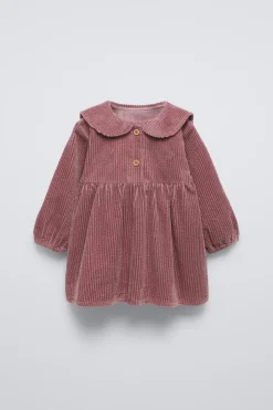 VESTIDO DE BOMBAZINA COM BORDADOS-ZARA Fashion