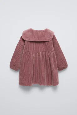 VESTIDO DE BOMBAZINA COM BORDADOS-ZARA Fashion
