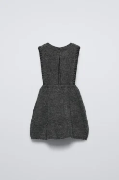 VESTIDO DE MALHA COM BORDADOS-ZARA Discount