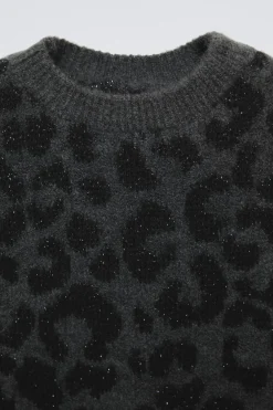 VESTIDO DE MALHA COM ESTAMPADO ANIMAL PRINT-ZARA New