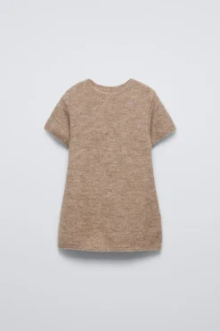 VESTIDO DE MALHA DE MANGA CURTA-ZARA Clearance
