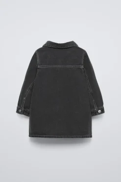 VESTIDO DENIM COM PESPONTOS-ZARA Shop