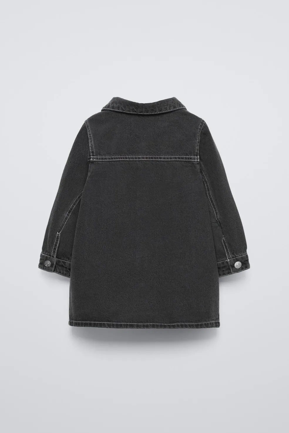 VESTIDO DENIM COM PESPONTOS-ZARA Shop