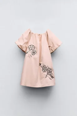 VESTIDO FLORES BORDADAS BRILHO-ZARA Shop