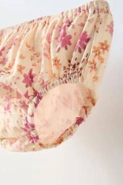 VESTIDO FLORES E ELÁSTICOS-ZARA Hot