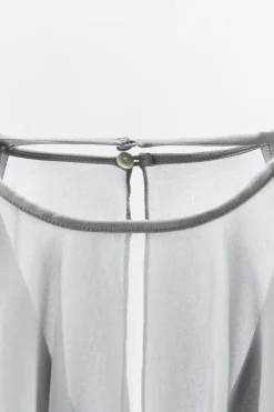 ZARA Vestidos|Lingerie^VESTIDO HALTER COM CAPA Cinzento