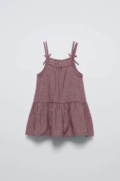 VESTIDO MACACÃO QUADRADOS-ZARA Clearance