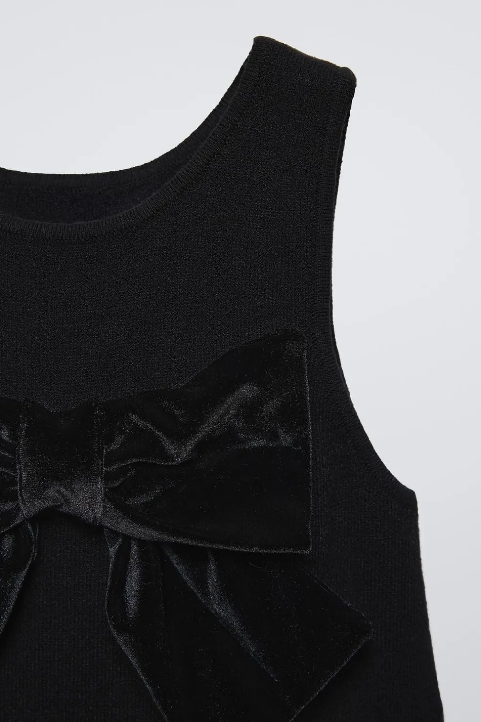 VESTIDO MALHA LAÇO-ZARA New