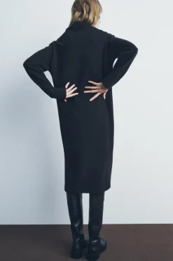 ZARA Winter Layersnew|Vestidos^VESTIDO MIDI SUAVE Preto