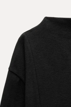 ZARA Winter Layersnew|Vestidos^VESTIDO MIDI SUAVE Preto