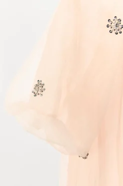ZARA Vestidos|Lingerie^VESTIDO ORGANZA JOYAS Rosa