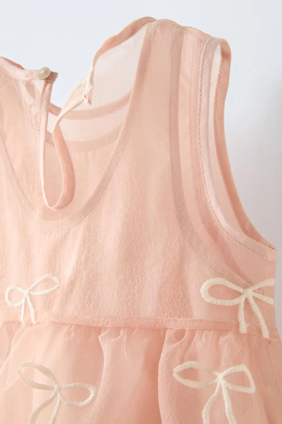 VESTIDO ORGANZA LAÇOS-ZARA Shop