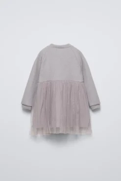 VESTIDO SOFT TOUCH EM TULE-ZARA Fashion