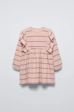 VESTIDO SOFT TOUCH FOLHOS-ZARA Clearance