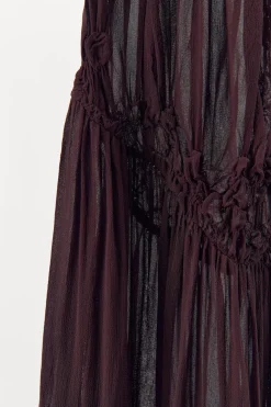 ZARA Vestidos|Lingerie^VESTIDO TEXTURA RENDA Chocolate