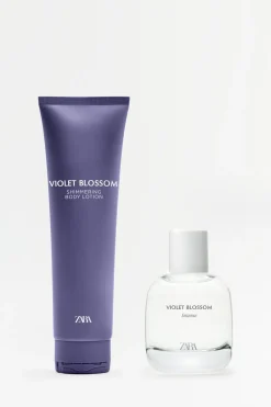 ZARA Perfumes^VIOLET BLOSSOM INTENSE NATAL EDP 90ML (3.0 FL. OZ) + CREME COM BRILHOS 150ML (5.0 FL. OZ). 0120/598