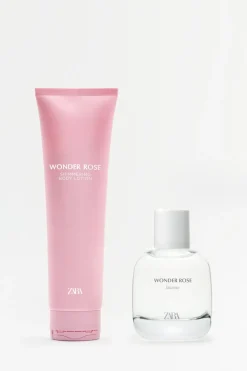 ZARA Perfumes^WONDER ROSE INTENSE NATAL EDP 90ML (3.0 FL. OZ) + CREME COM BRILHOS 150ML (5.0 FL. OZ). 0120/596