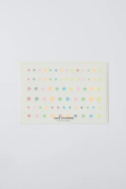 FACE STICKERS GLITTER FLOWERS-ZARA Shop