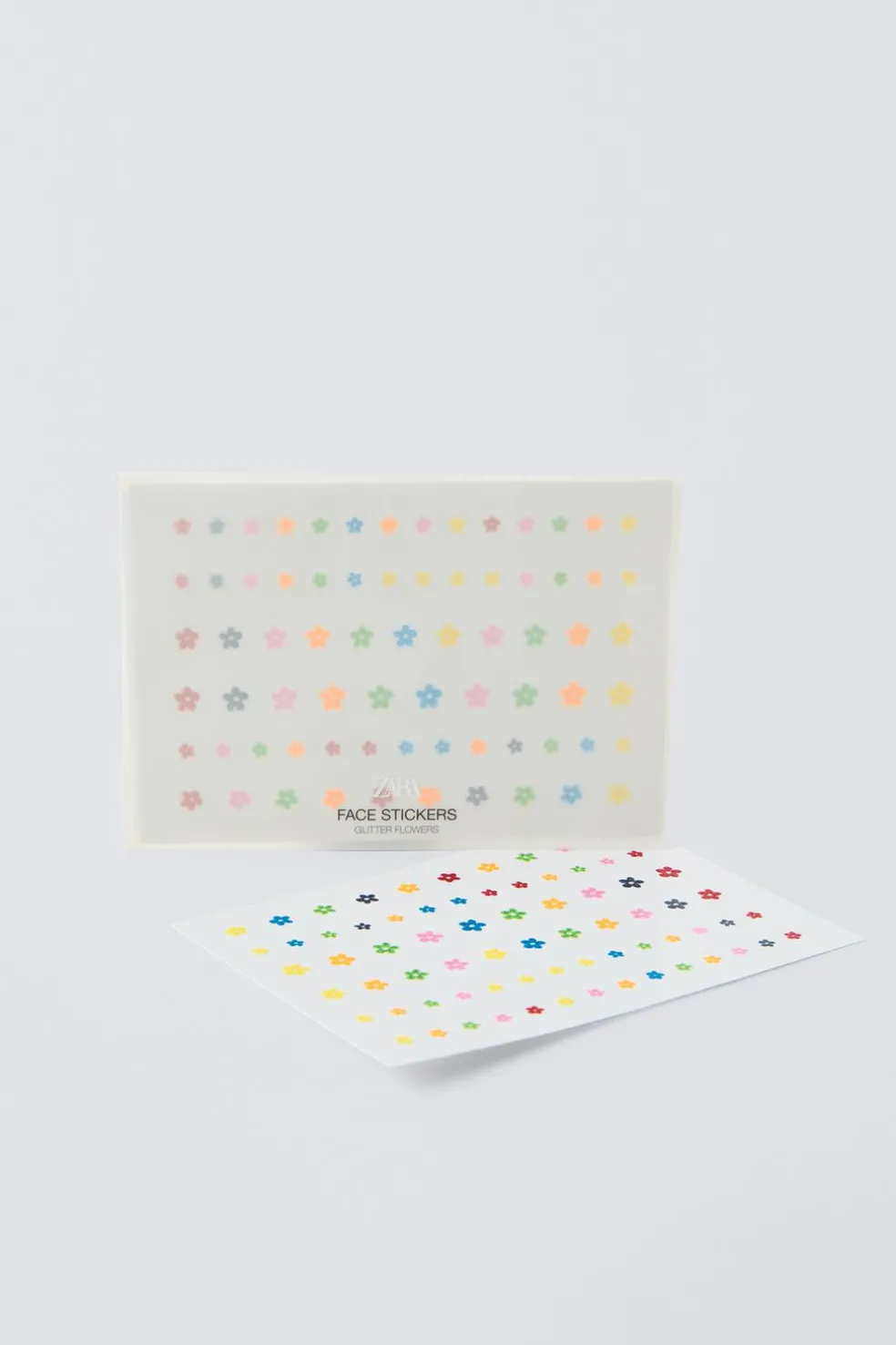 FACE STICKERS GLITTER FLOWERS-ZARA Shop