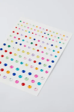FACE STICKERS RAINBOW COLOR GEMS-ZARA Cheap