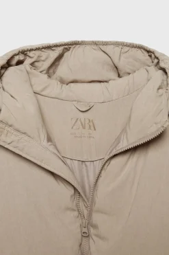 Z3D BLUSÃO ACOLCHOADO OVERSIZE COM CAPUZ-ZARA Fashion
