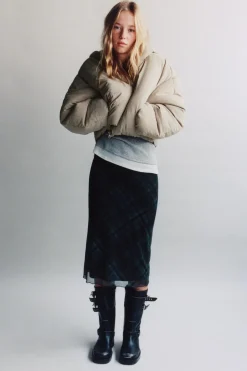 Z3D BLUSÃO ACOLCHOADO OVERSIZE COM CAPUZ-ZARA Fashion