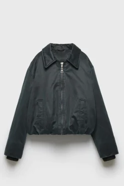 Z3D BLUSÃO ENCERADO GOLA-ZARA Discount