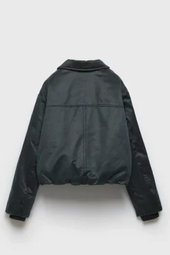 Z3D BLUSÃO ENCERADO GOLA-ZARA Discount
