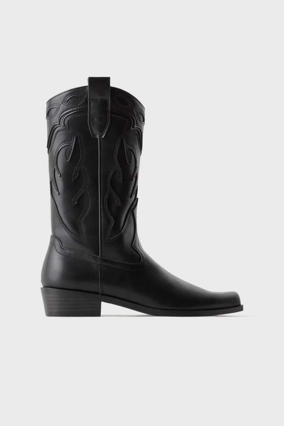 Z3D BOTA COWBOY MONOCROMÁTICA-ZARA Cheap