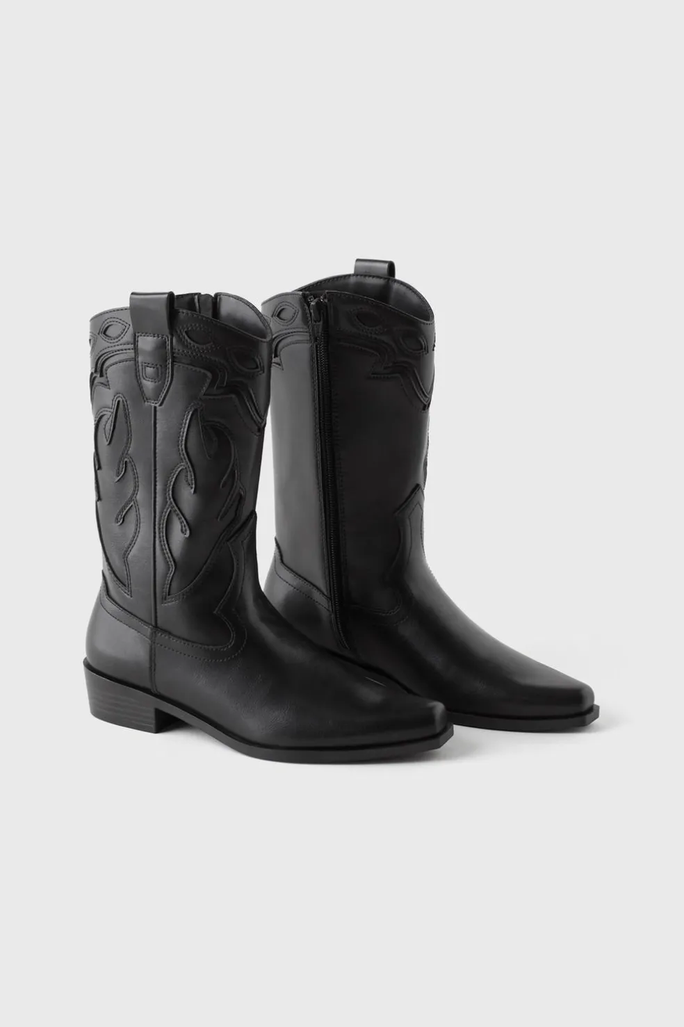 Z3D BOTA COWBOY MONOCROMÁTICA-ZARA Cheap