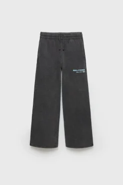 Z3D CALÇAS COM EFEITO LAVADO E TEXTO-ZARA Outlet