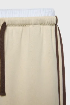 Z3D CALÇAS DE FELPA CINTURA DUPLA COM FAIXAS-ZARA Fashion