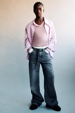 Z3D CAMISA OVERSIZE ÀS RISCAS-ZARA Sale