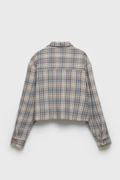 Z3D CAMISA XADREZ C/ BOLSO-ZARA Online