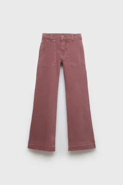 Z3D JEANS À BOCA DE SINO COM TACHAS-ZARA Hot