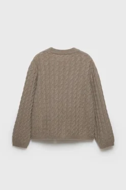 Z3D SWEATER DE MALHA DE CABO COM LÃ E CAXEMIRA-ZARA Best Sale