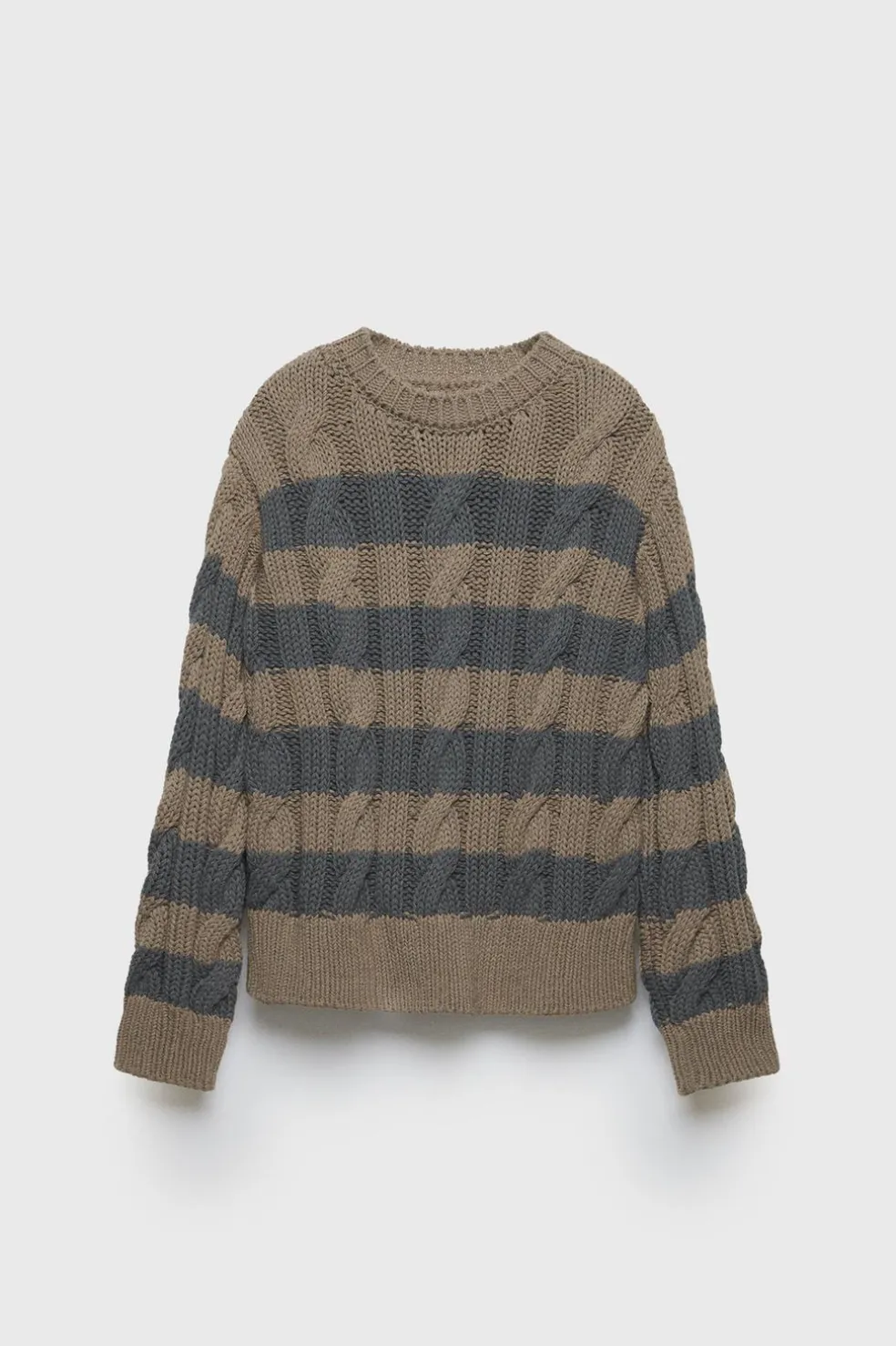 Z3D SWEATER MALHA DE CABO ÀS RISCAS-ZARA Online