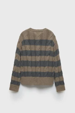Z3D SWEATER MALHA DE CABO ÀS RISCAS-ZARA Online